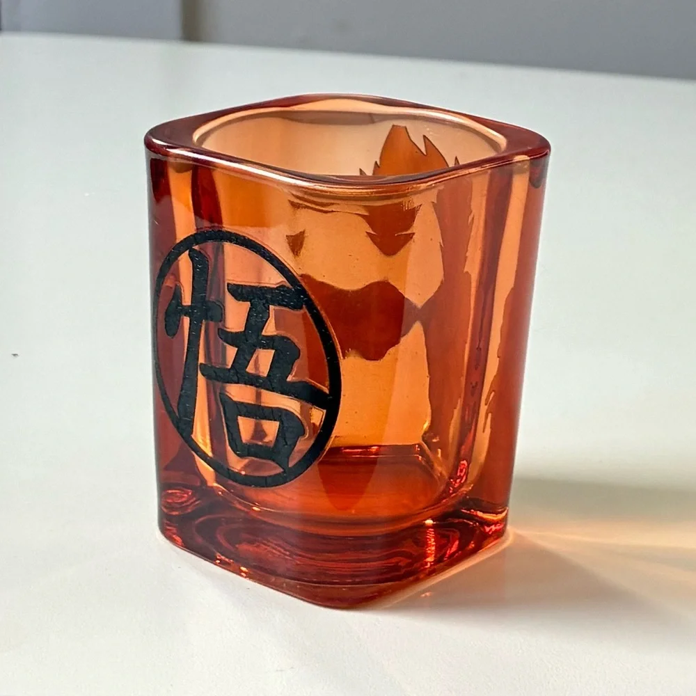 Orange Super Goku Dragon Ball Z Square Shot Glass - 2 oz.